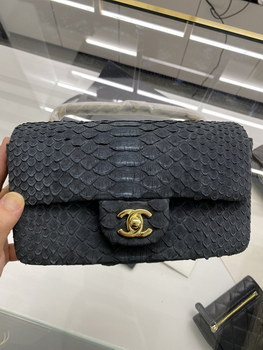 Replica 2022 New Python Chanel Classics Falp Shoulder Bag 20cm and 25cm 010