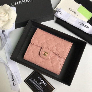 Replica Top Quality Chaenl AP0230 Classic Small Flap Wallet Pink