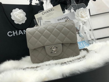 Replica Hot Sale Chanel Classic Flap Sheepskin Small Shoulder Bag 17cm Best Gift Replica Khaki With Sliver