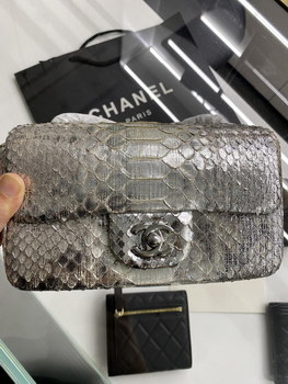 Replica 2022 New Python Chanel Classics Falp Shoulder Bag 20cm and 25cm 013