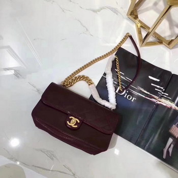 Replica Chanel A91864 Small Straight Lined Red Flap Bag