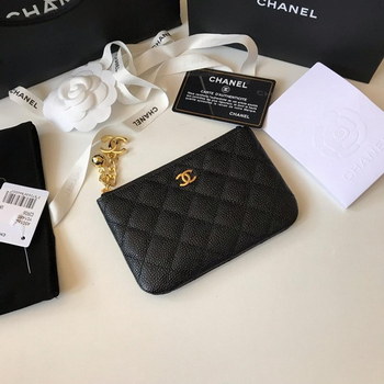 Replica Replica Chanel Women Coin Purse Wallet Grained Calfskin Gold Tone Metal
