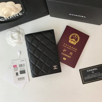 Replica Replica Chanel Classic Passport Holder Features Grained Calfskin Sliver Tone Metal