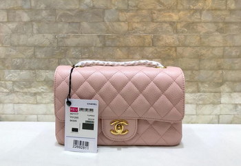 Replica Original Copy Chanel 1112 1115 1117 Classics CF Flap Bag Caviar Quilted Genuine Leather Pink Gold Hardware
