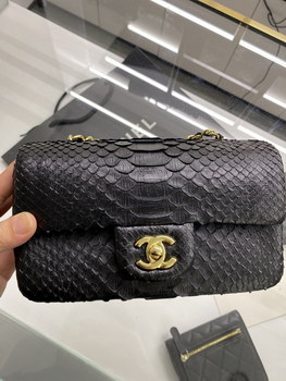 Replica 2022 New Python Chanel Classics Falp Shoulder Bag 20cm and 25cm 020