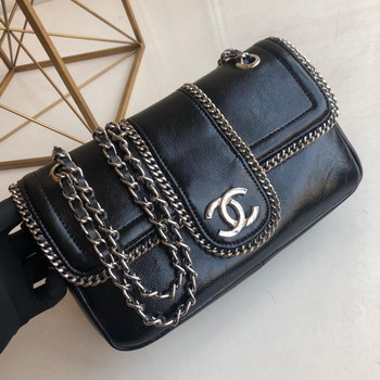 Replica New Replica Chanel Flap Bag Black With Chian