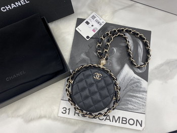 Replica 2022 New Replica Chanel Clutch with Chain Lambskin Gold Metal Black AP2568