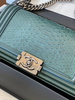 Replica Replica Boy Chanel Bag South African Python Skin with Imported Sheepskin 019