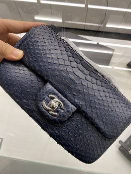 Replica 2022 New Python Chanel Classics Falp Shoulder Bag 20cm and 25cm 012