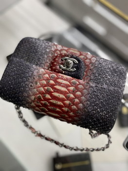 Replica 2022 New Python Chanel Classics Falp Shoulder Bag 20cm and 25cm 008
