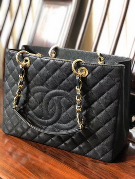 Replica Replica Chanel Large Shopping Bag Haas Grained Calfskin Gold Tone Metal A20995