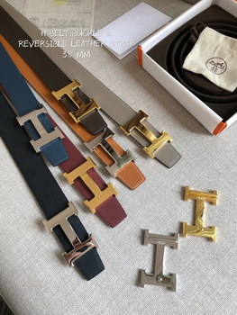 Replica Cheap Replica Hermes Reversible Leather Men Belt Width 38cm 063