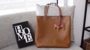 Replica Hermes Double Sens Large Shopping Bag With Coffee Grey
