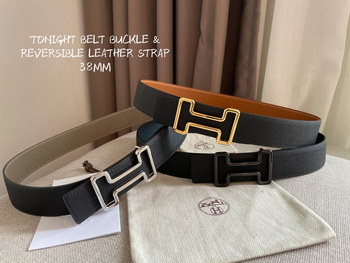 Replica Cheap Replica Hermes Reversible Leather Men Belt Width 38cm 068