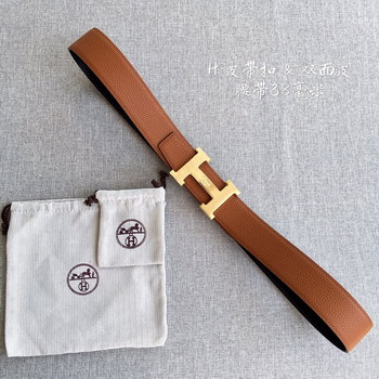 Replica Cheap Replica Hermes Mens Leather Belts Width 38cm 091