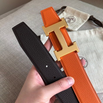 Replica Cheap Replica Hermes Reversible Leather Men Belt Width 38cm 085