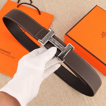 Replica Cheap Replica Hermes Reversible Leather Men Belt Width 38cm 049