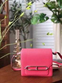 Replica Replica Hermes Roulis Mini 19cm Swift Calf Togo Leather Shoulder Bag Pink