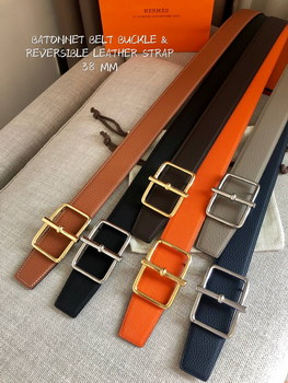 Replica Cheap Replica Hermes Reversible Leather Men Belt Width 38cm 060