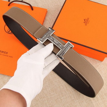 Replica Cheap Replica Hermes Reversible Leather Men Belt Width 38cm 051