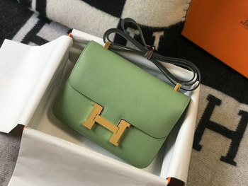 Replica Replica Hermes Constance Bag Epsom Leather Avocado Green Wiht Gold 19cm and 23cm