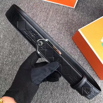 Replica Hermes Reversible Leather Men Belt With Silver Buckle 021