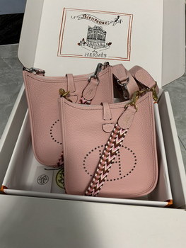 Replica Replica Hermes Evelyne Mini Bag 17cm Original Togo Leather Pink