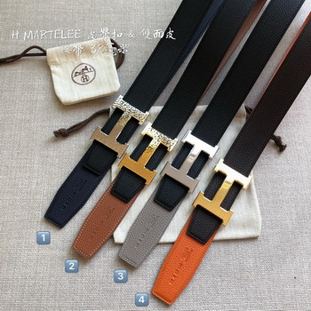 Replica Cheap Replica Hermes Reversible Leather Men Belt Width 38cm 066