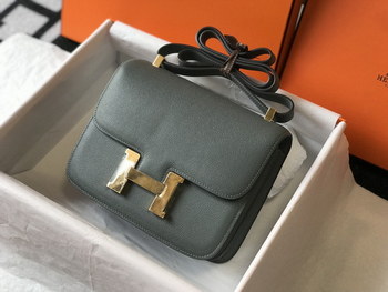 Replica Replica Hermes Constance Bag Epsom Leather Almond Green Wiht Gold 19cm and 23cm