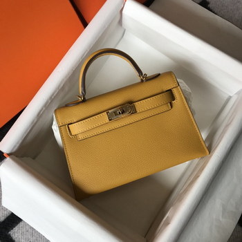 Replica Original Copy Hermes Mini Kelly 19cm Leather Handbags More Colors 2