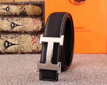 Replica Hermes Leather Reversible Belt 019