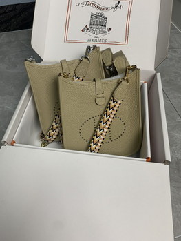 Replica Replica Hermes Evelyne Mini Bag 17cm Original Togo Leather Beige