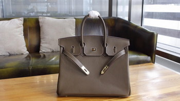 Replica Hermes Birkin Togo Calfskin Handbag 30cm and 35cm Dark Grey