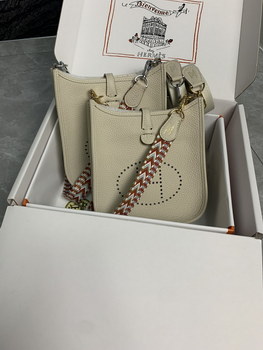 Replica Replica Hermes Evelyne Mini Bag 17cm Original Togo Leather Light Grey
