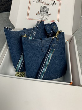 Replica Replica Hermes Evelyne Mini Bag 17cm Original Togo Leather Blue