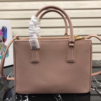 Replica Original Copy Prada Galleria Small Saffiano Leather Bag Light Pink 1BA863
