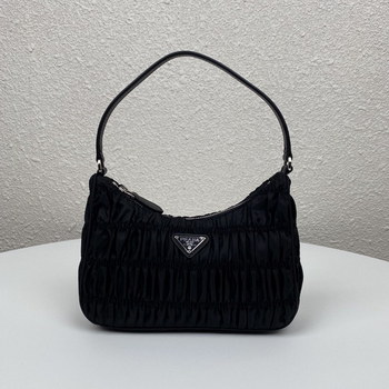 Replica Replica Prada 1NE204 Nylon and Saffiano Leather Mini Bag Black