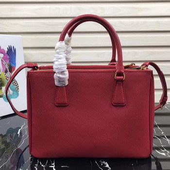 Replica Original Copy Prada Galleria Small Saffiano Leather Bag Red 1BA863