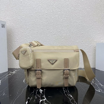 Replica Replica Prada 1BD953 Re Nylon Shoulder Bag Beige