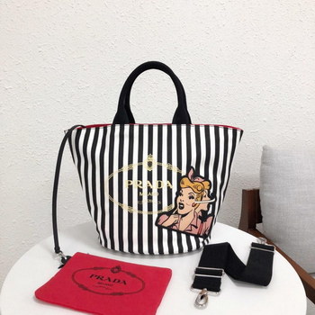 Replica Replica Prada 1BG163 Women Fabric Handbag Black