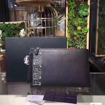 Replica Replica Prada 2NG001 Men Document Holder Black
