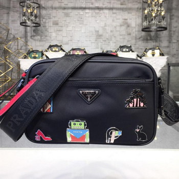 Replica Replica Prada Women Nylon Shoulder Bag 1BC167