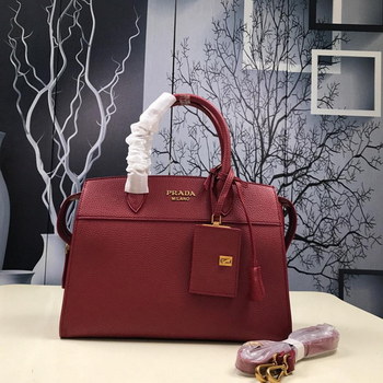 Replica Prada 1BA047 Women Esplanade Leather Bag Red