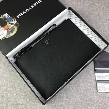 Replica Replica Prada 2NG05V 1 Men Clutches Bag Black