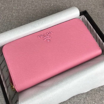 Replica Cheap Replica Prada 1ML506 Leather Wallet Pink