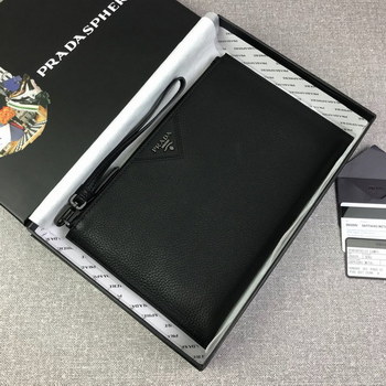 Replica Replica Prada 2NG05V Men Clutches Bag Black