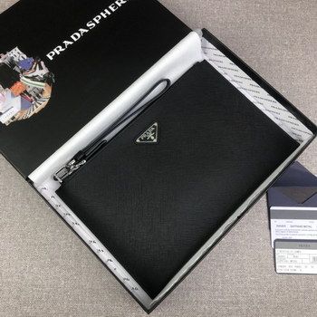 Replica Replica Prada 2NG05V 4 Men Clutches Bag Black
