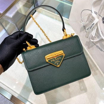 Replica Copy Prada 1BD270 Saffiano Leather Prada Symbole Bag Dark Green