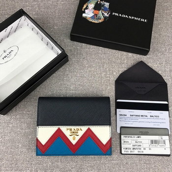 Replica Cheap Prada 1MV204 Women Wallet Small Leather Wallet Black