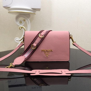 Replica Replica Prada 1BD102 Calf Leather Women Shoulder Bag Pink